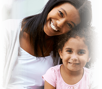 young mother with her daughter